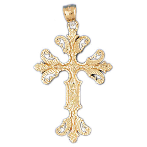 14K GOLD RELIGIOUS CHARM - CROSS #8053