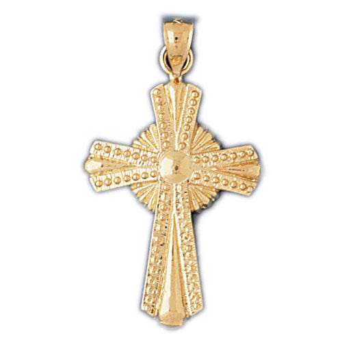 14K GOLD RELIGIOUS CHARM - CROSS #8059