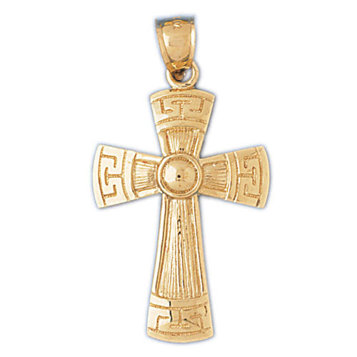 14K GOLD RELIGIOUS CHARM - CROSS #8060