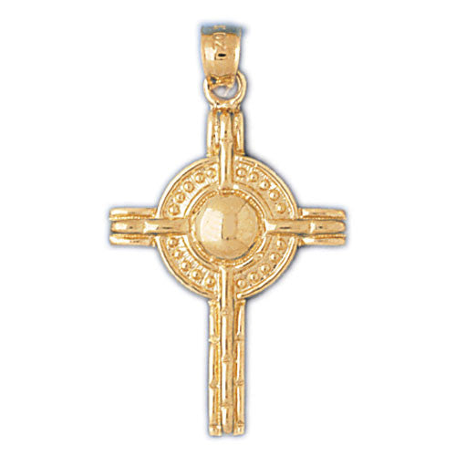 14K GOLD RELIGIOUS CHARM - CROSS #8061