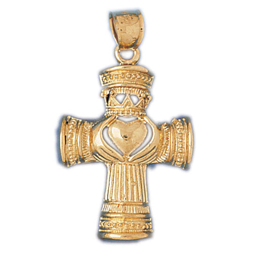 14K GOLD RELIGIOUS CHARM - CROSS #8062
