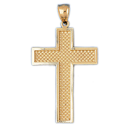 14K GOLD RELIGIOUS CHARM - CROSS #8080