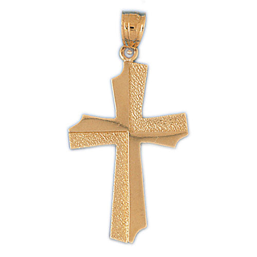 14K GOLD RELIGIOUS CHARM - CROSS #8084
