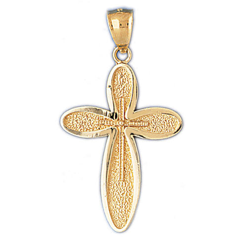 14K GOLD RELIGIOUS CHARM - CROSS #8085