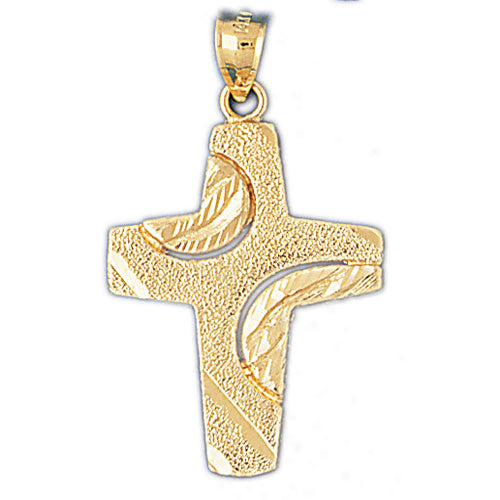 14K GOLD RELIGIOUS CHARM - CROSS #8087