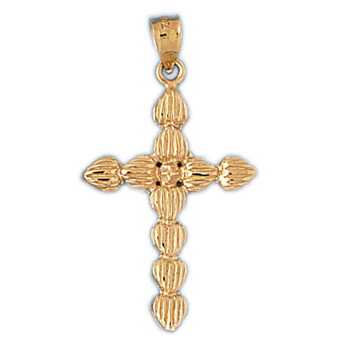 14K GOLD RELIGIOUS CHARM - CROSS #8091
