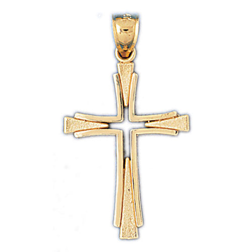 14K GOLD RELIGIOUS CHARM - CROSS #8092