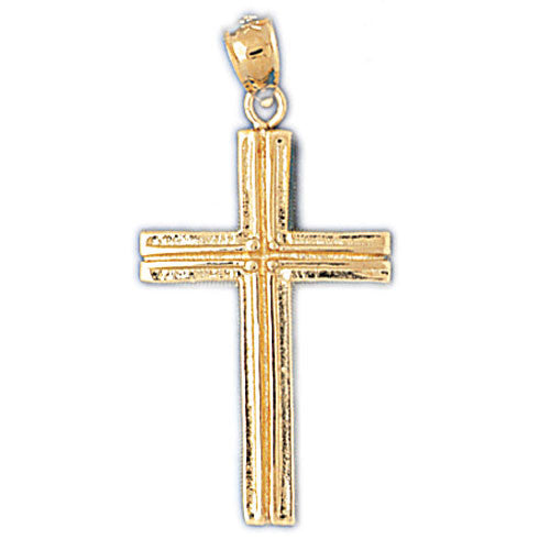14K GOLD RELIGIOUS CHARM - CROSS #8093