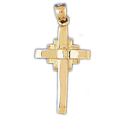 14K GOLD RELIGIOUS CHARM - CROSS #8094