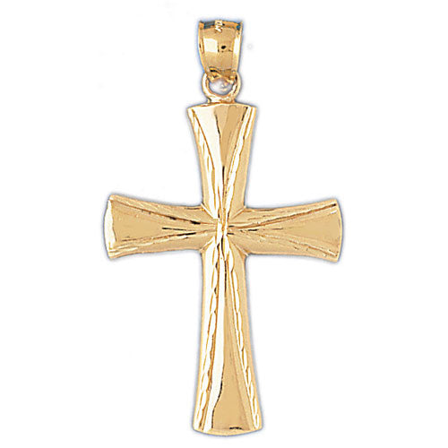 14K GOLD RELIGIOUS CHARM - CROSS #8095