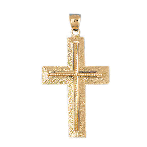 14K GOLD RELIGIOUS CHARM - CROSS #8116