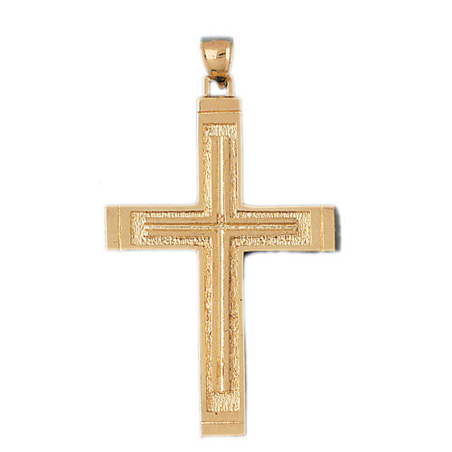 14K GOLD RELIGIOUS CHARM - CROSS #8117