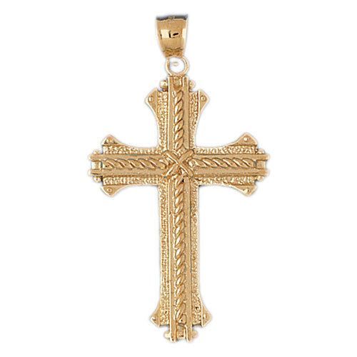 14K GOLD RELIGIOUS CHARM - CROSS #8119