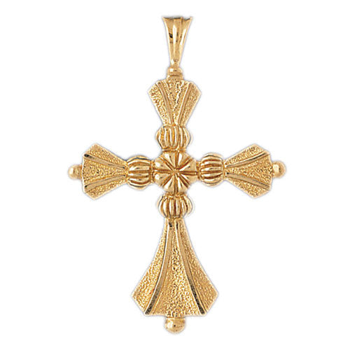14K GOLD RELIGIOUS CHARM - CROSS #8131