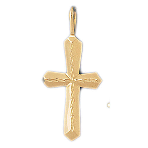 14K GOLD RELIGIOUS CHARM - CROSS #8134