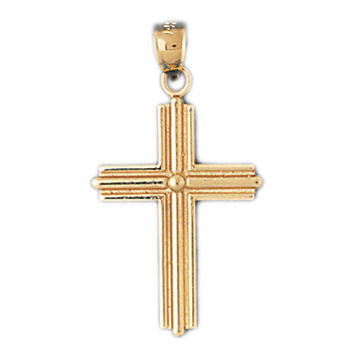 14K GOLD RELIGIOUS CHARM - CROSS #8135