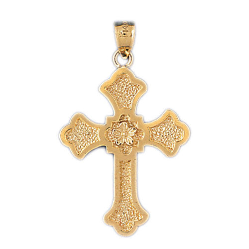14K GOLD RELIGIOUS CHARM - CROSS #8139