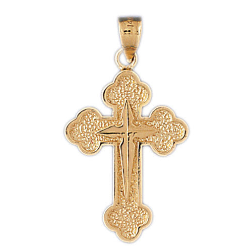 14K GOLD RELIGIOUS CHARM - CROSS #8140