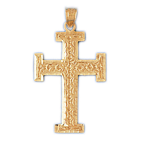 14K GOLD RELIGIOUS CHARM - CROSS #8159