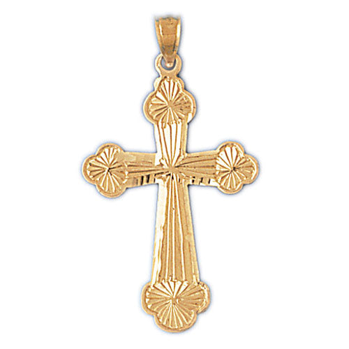 14K GOLD RELIGIOUS CHARM - CROSS #8160