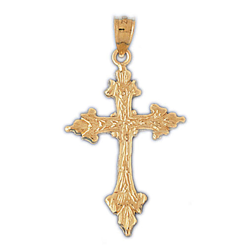 14K GOLD RELIGIOUS CHARM - CROSS #8164