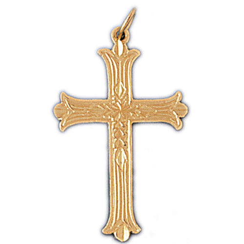 14K GOLD RELIGIOUS CHARM - CROSS #8165