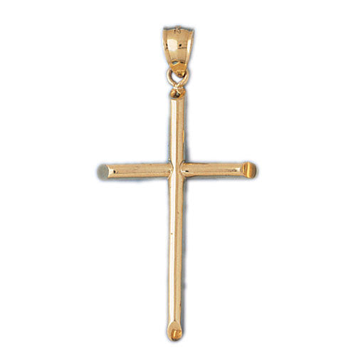 14K GOLD RELIGIOUS CHARM - CROSS #8190