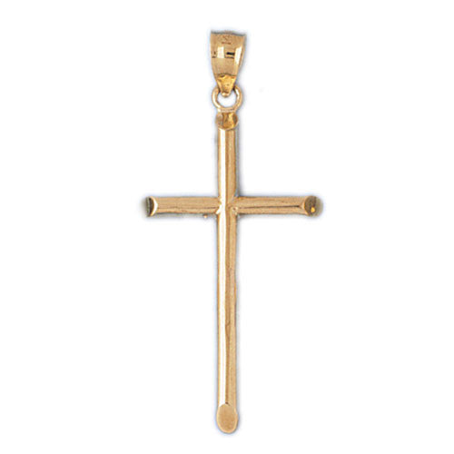 14K GOLD RELIGIOUS CHARM - CROSS #8191