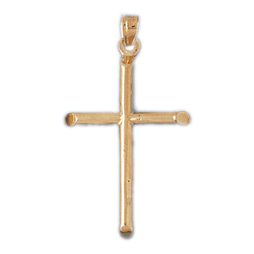 14K GOLD RELIGIOUS CHARM - CROSS #8192