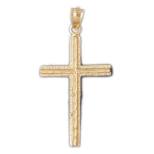 14K GOLD RELIGIOUS CHARM - CROSS #8225