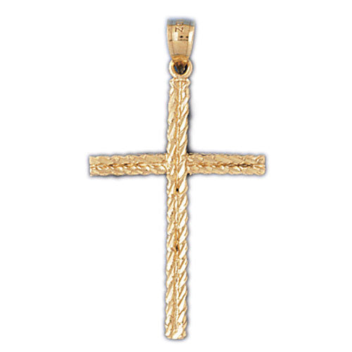 14K GOLD RELIGIOUS CHARM - CROSS #8226