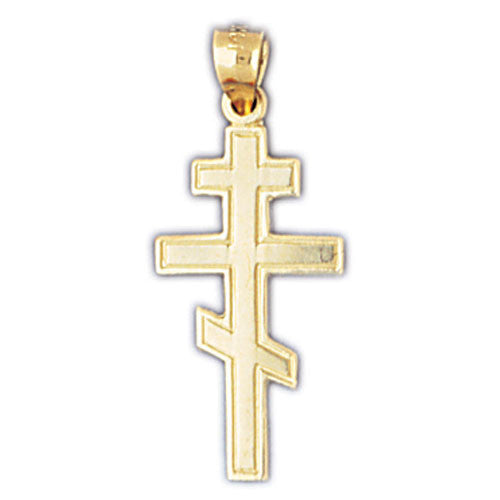 14K GOLD RELIGIOUS CHARM - CROSS #8232