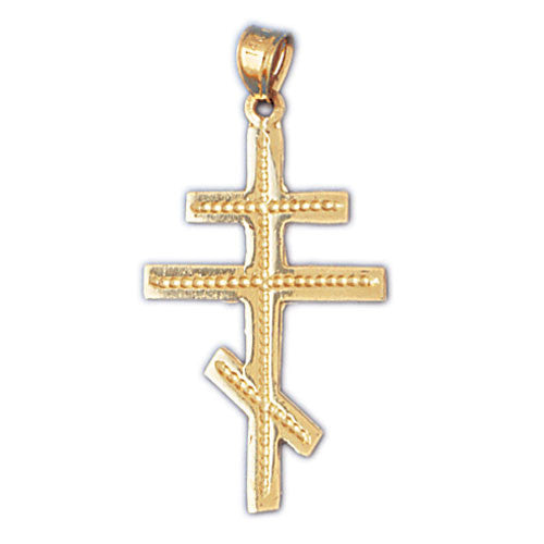 14K GOLD RELIGIOUS CHARM - CROSS #8234