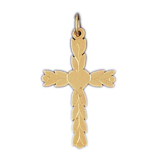 14K GOLD RELIGIOUS CHARM - CROSS #8239