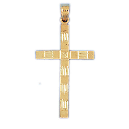 14K GOLD RELIGIOUS CHARM - CROSS #8247