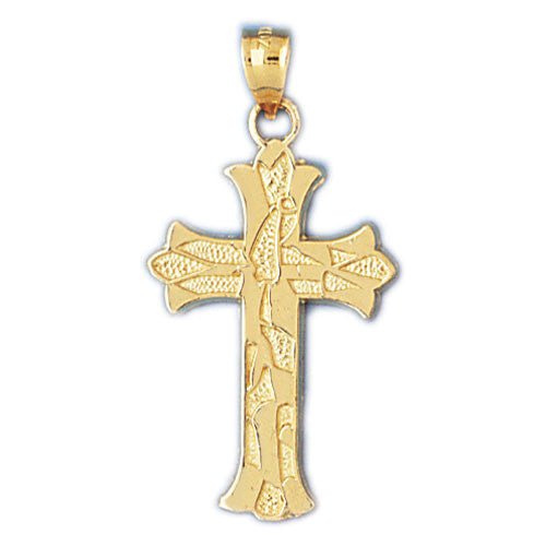 14K GOLD RELIGIOUS CHARM - CROSS #8249