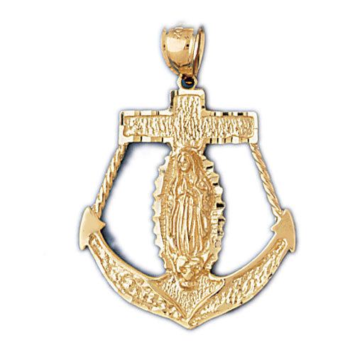 14K GOLD RELIGIOUS CHARM - MARINER GOLD #7841