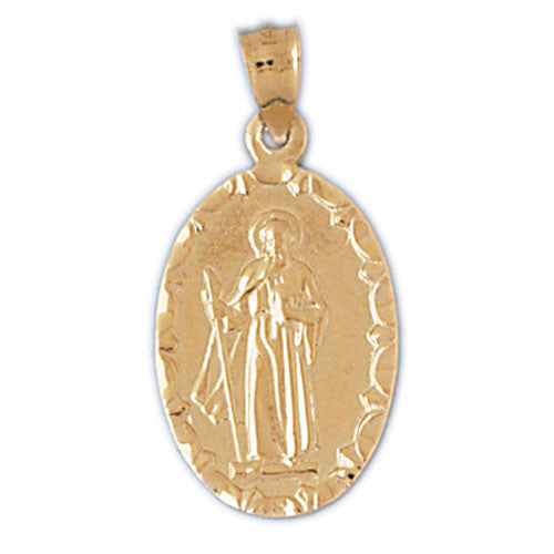 14K GOLD RELIGIOUS CHARM - MEDAL #8793
