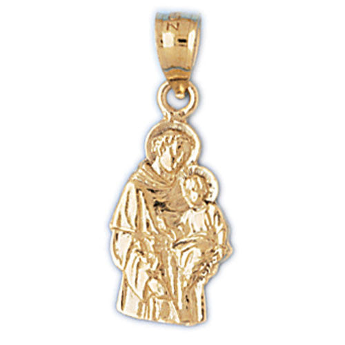 14K GOLD RELIGIOUS CHARM - MEDAL #8806