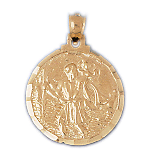 14K GOLD RELIGIOUS CHARM - MEDAL #8830