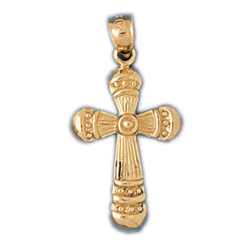 14K GOLD RELIGIOUS CHARM - SMALL CROSS #8072