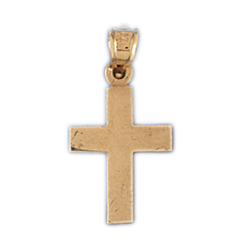 14K GOLD RELIGIOUS CHARM - SMALL CROSS #8205