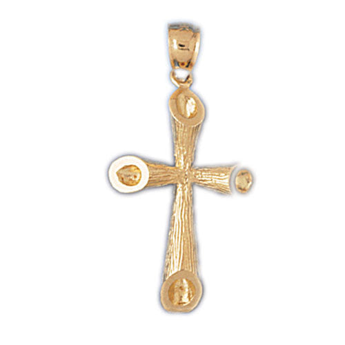 14K GOLD RELIGIOUS CHARM - SMALL CROSS #8211