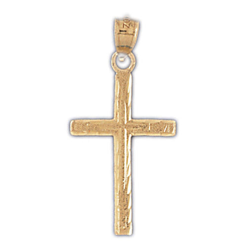 14K GOLD RELIGIOUS CHARM - SMALL CROSS #8230