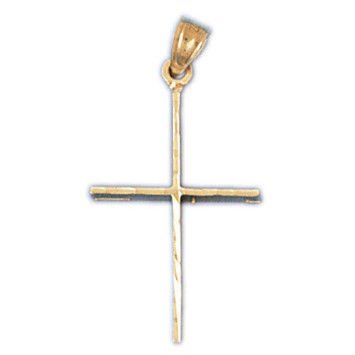 14K GOLD RELIGIOUS CHARM - SMALL CROSS #8305