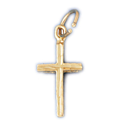 14K GOLD RELIGIOUS CHARM - SMALL CROSS #8308
