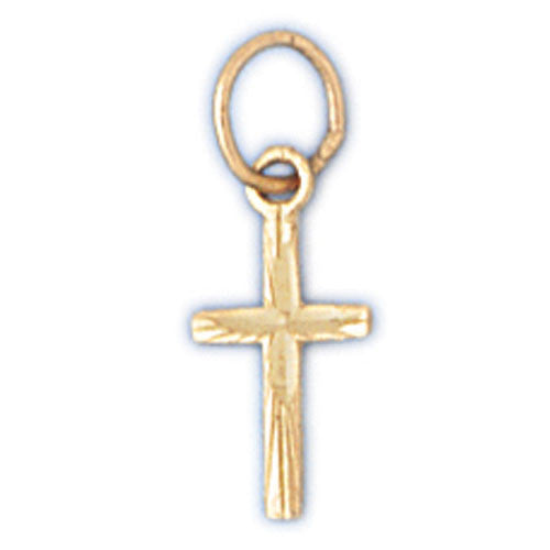 14K GOLD RELIGIOUS CHARM - SMALL CROSS #8309