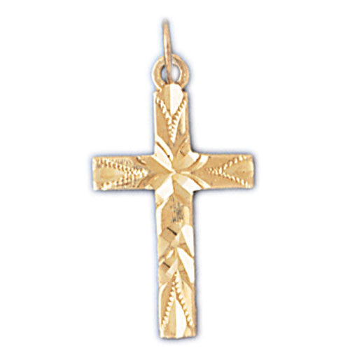 14K GOLD RELIGIOUS CHARM - SMALL CROSS #8314
