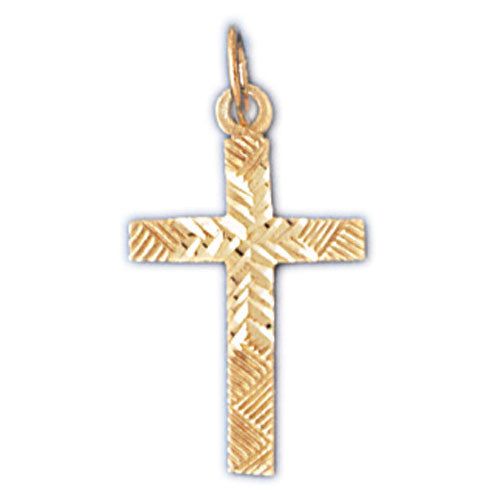 14K GOLD RELIGIOUS CHARM - SMALL CROSS #8315