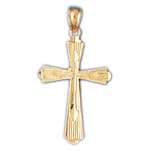 14K GOLD RELIGIOUS CHARM - SMALL CROSS #8323
